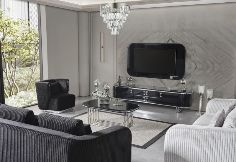 <p>TESLA SİYAH TV ÜNİTE</p>
