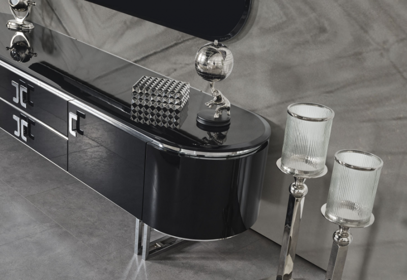 <p>TESLA SİYAH TV ÜNİTE</p>
